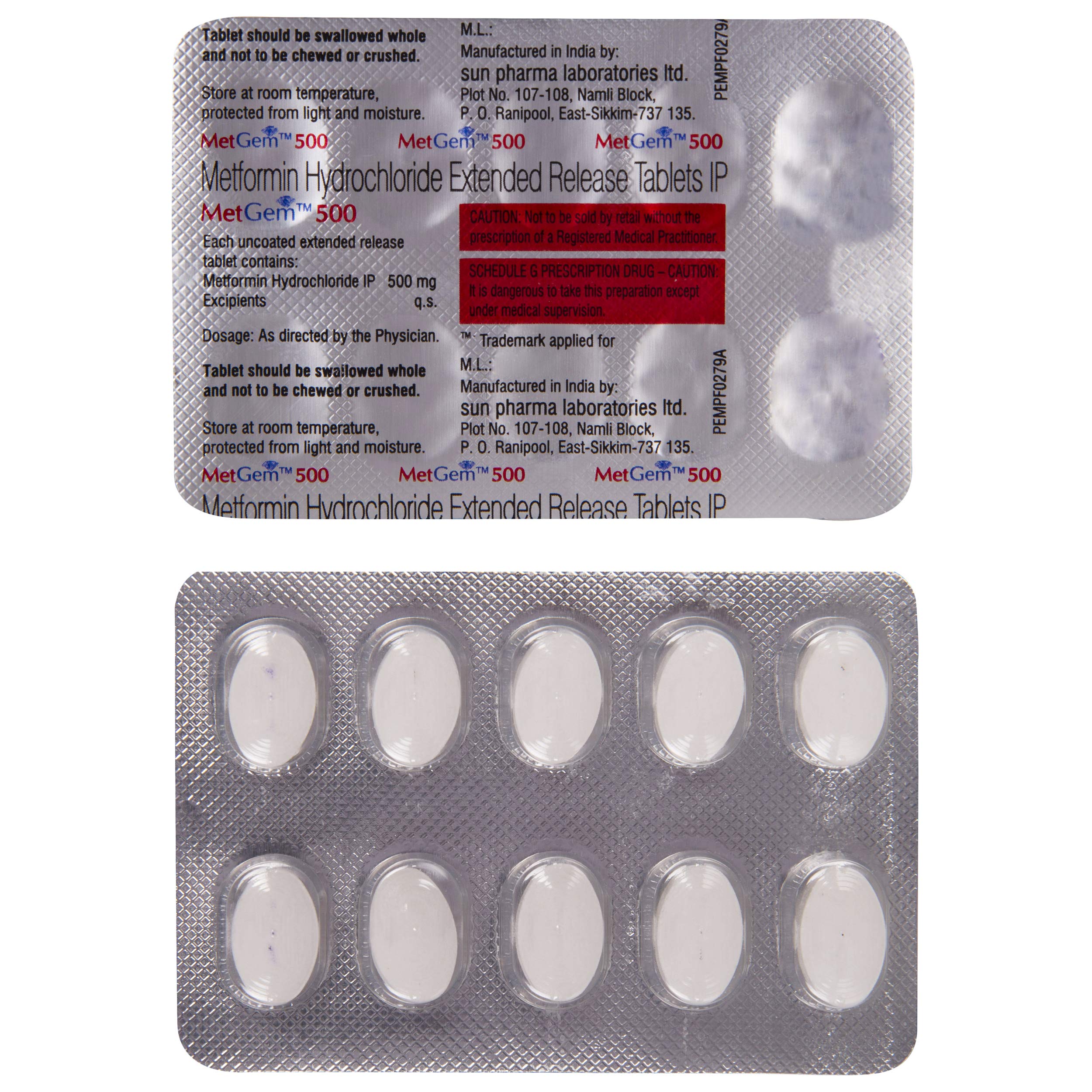 METGEM 500 TABLET